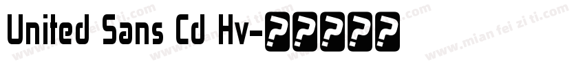 United Sans Cd Hv字体转换